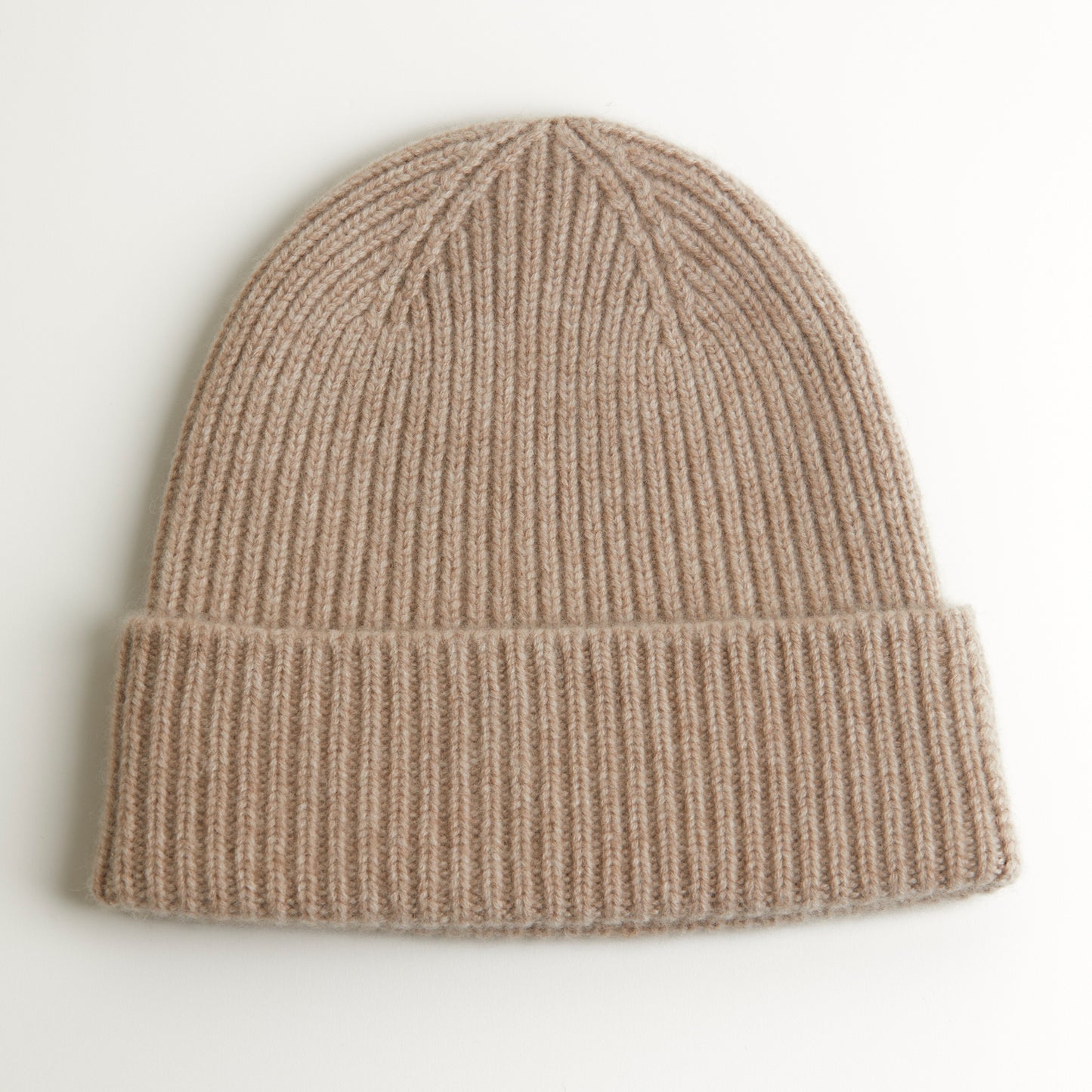 Kaschmir Mütze Melange Beige