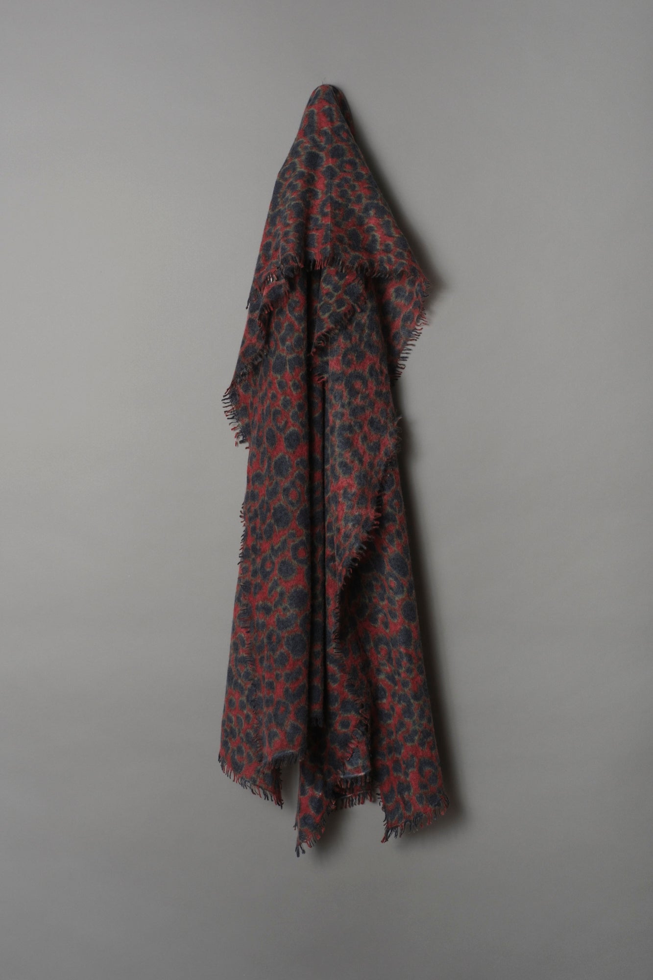 Cashmere scarf Leo Rio Red & Navy