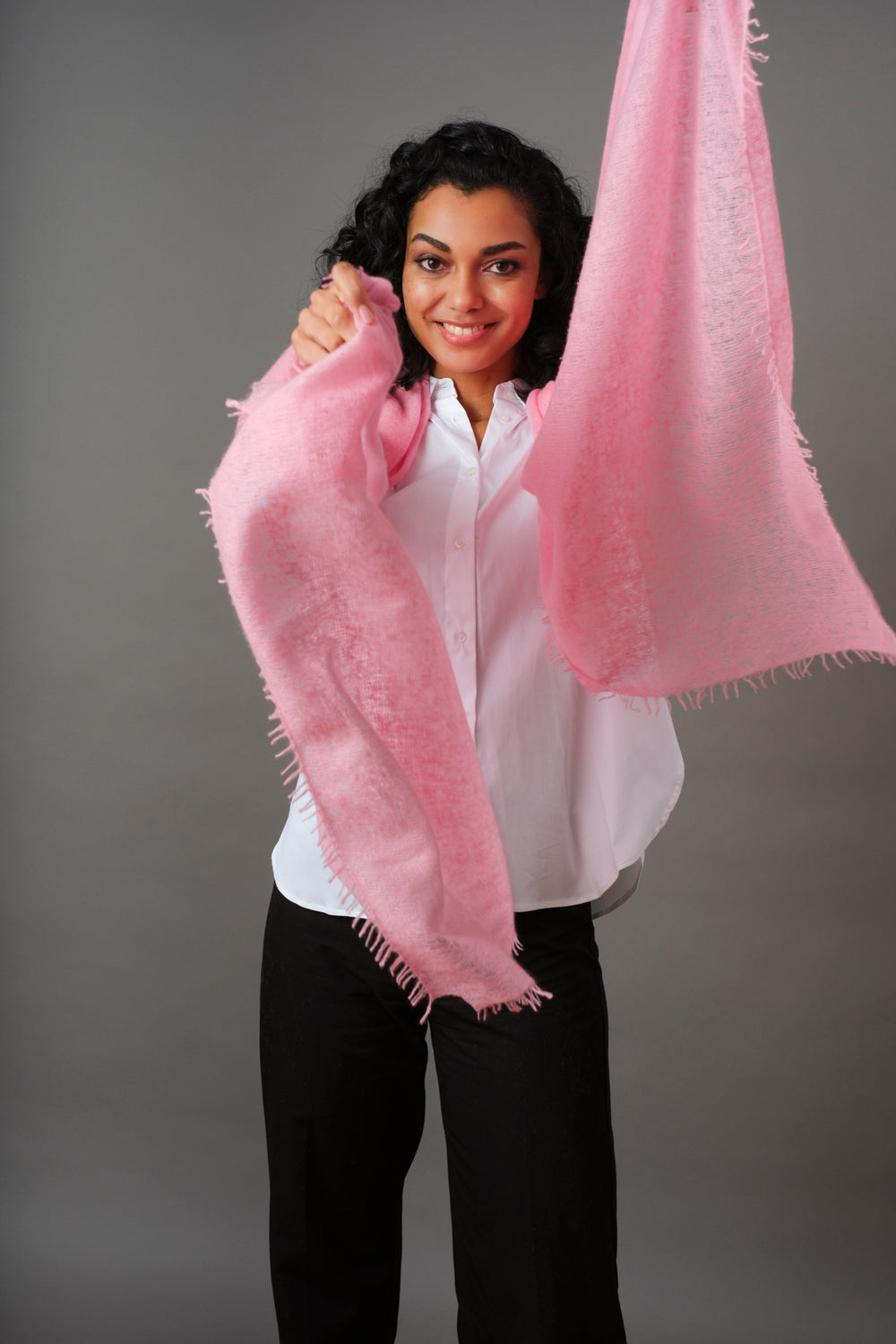 Cashmere scarf Almond Blossom