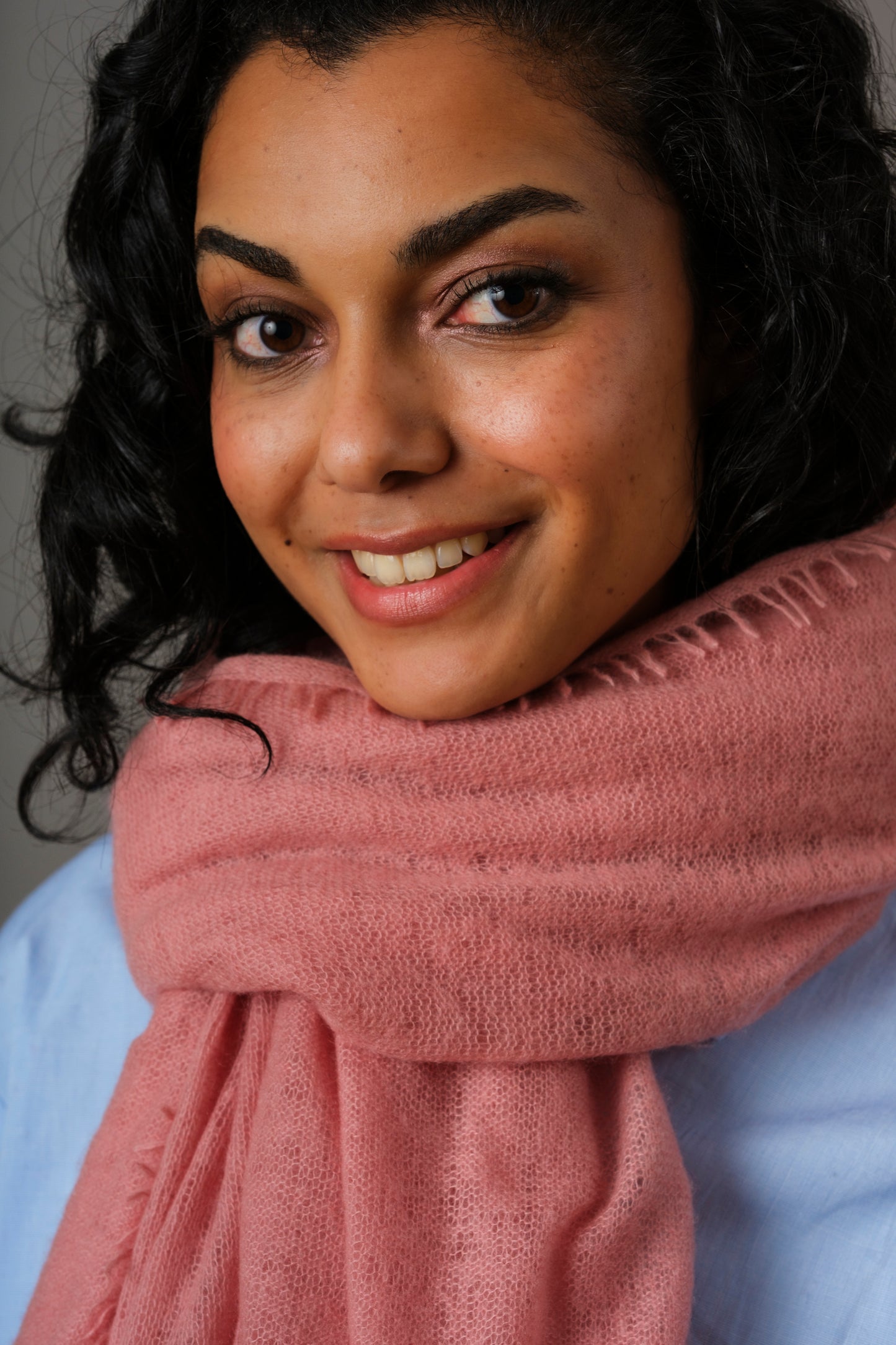Cashmere scarf Bridal Rose