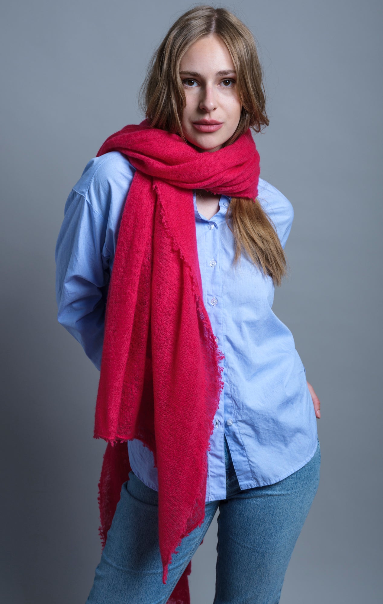 Cashmere scarf Persian Red