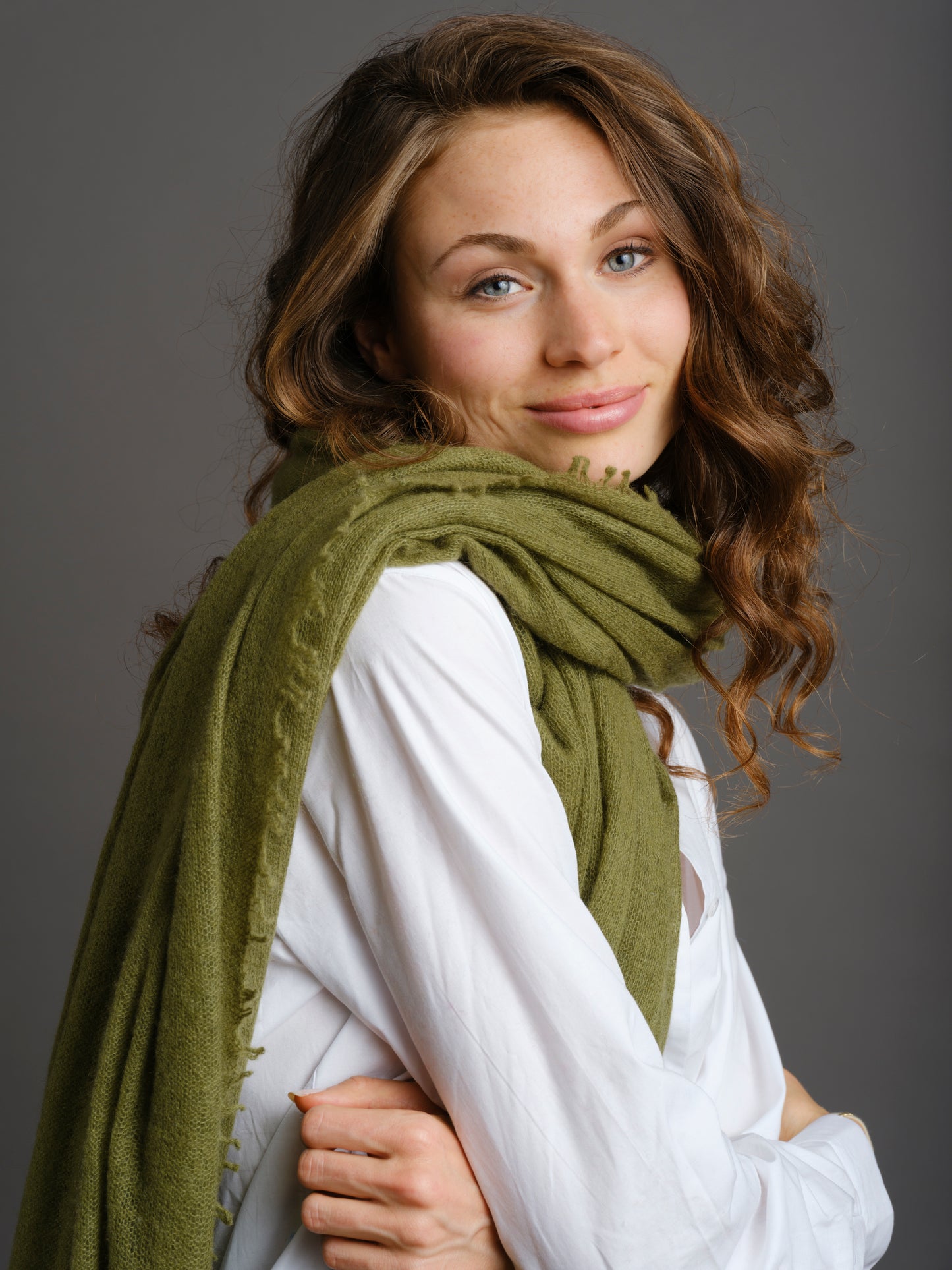 Kaschmir Schal Avocado
