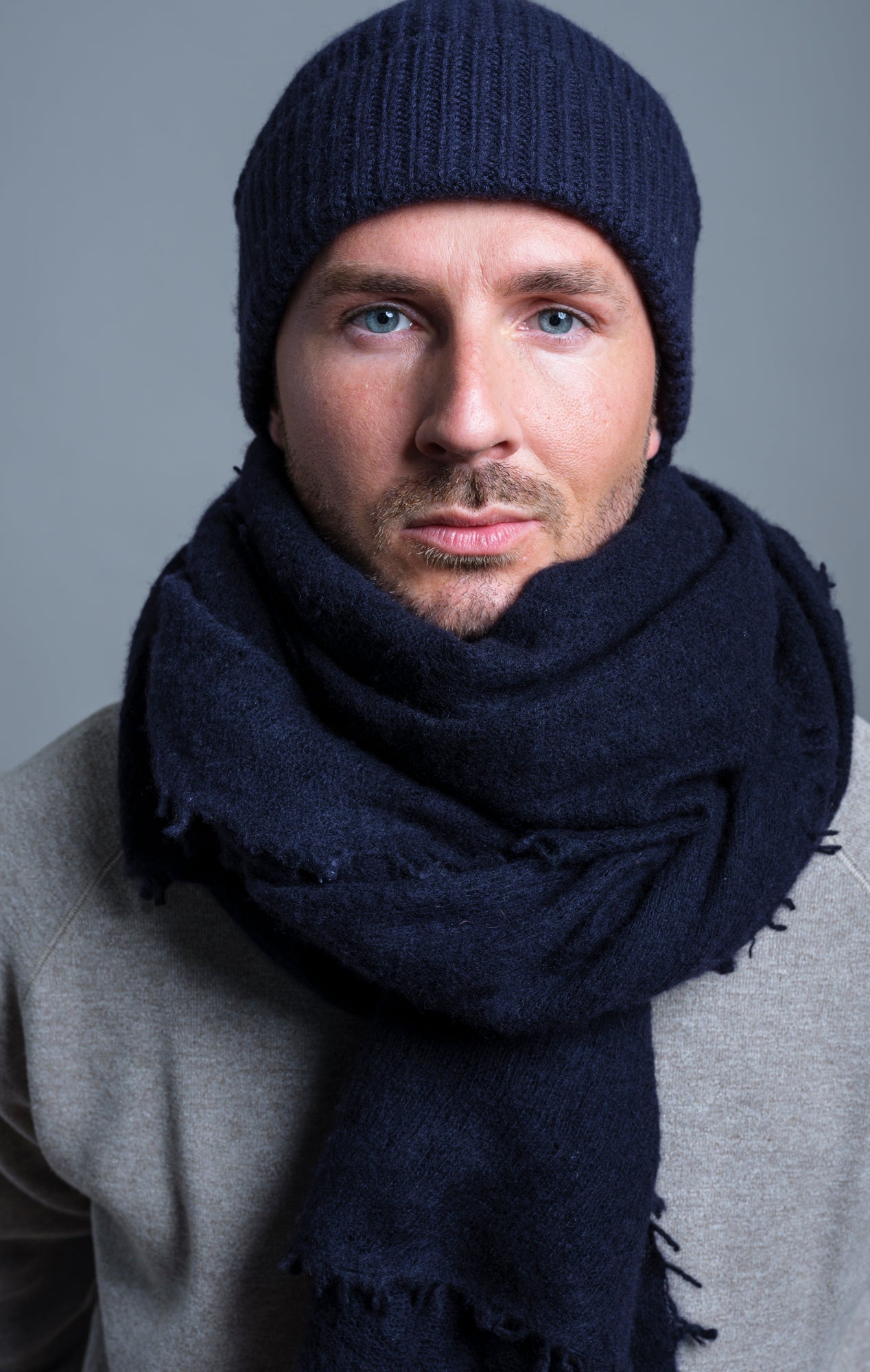 Kaschmir Mütze Ink/Navy