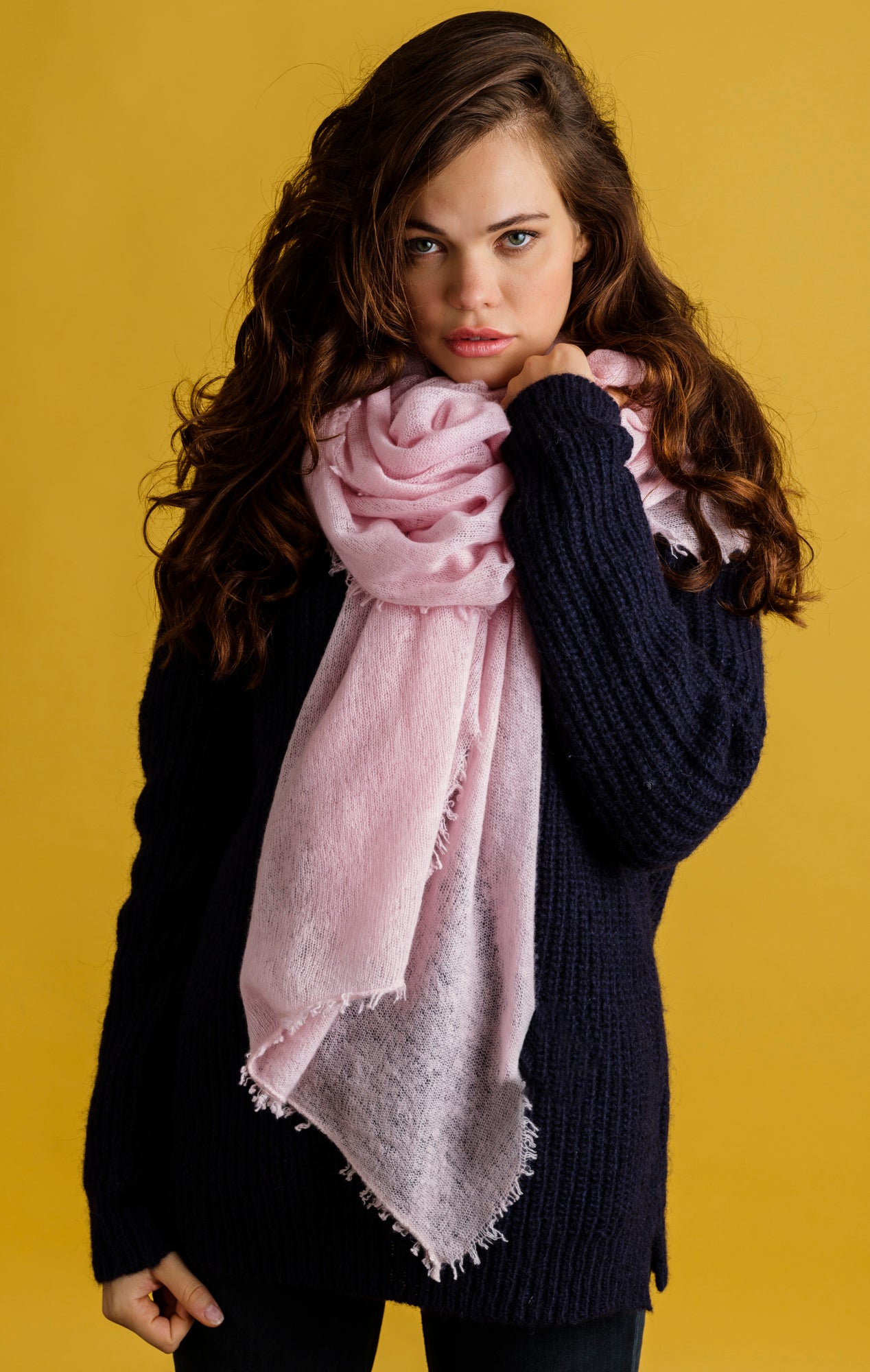Cashmere scarf Blushing Bride