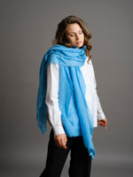 Cashmere scarf Bachelor Blue