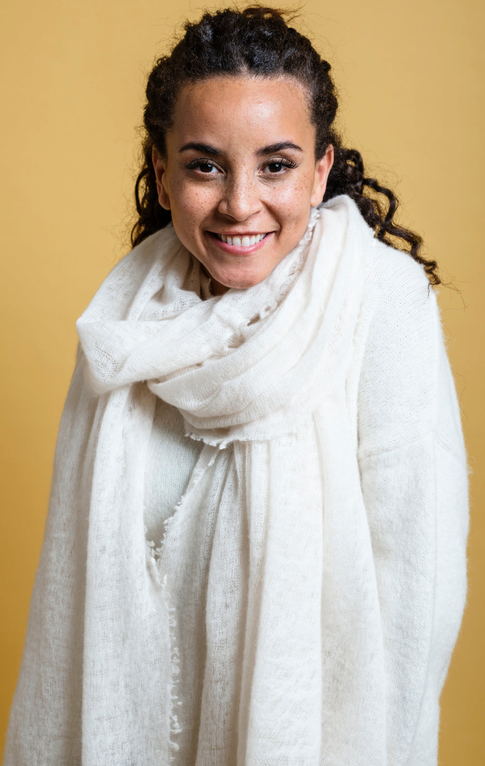 Cashmere scarf Snowflake