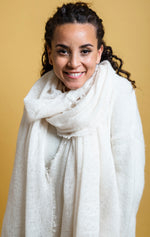 Cashmere scarf Snowflake