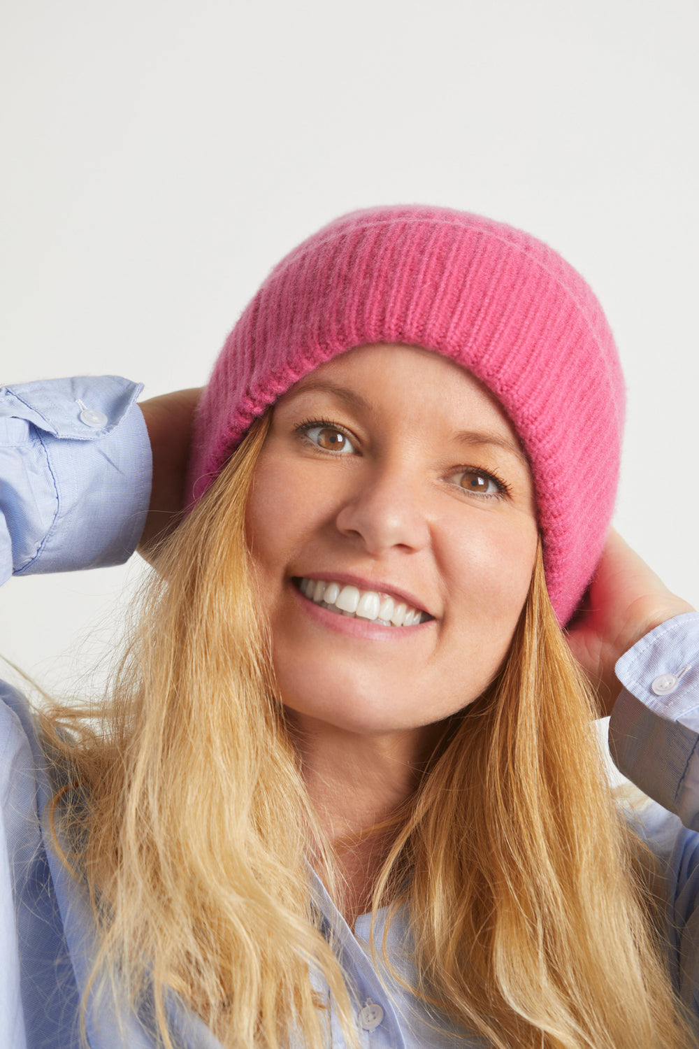 Rasberry Sorbet cashmere hat