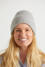 Cashmere hat Melange Silver