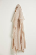 Cashmere scarf beige melange