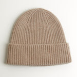 Cashmere hat melange beige