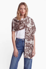 Kaschmir Schal Elephant Dark Brown