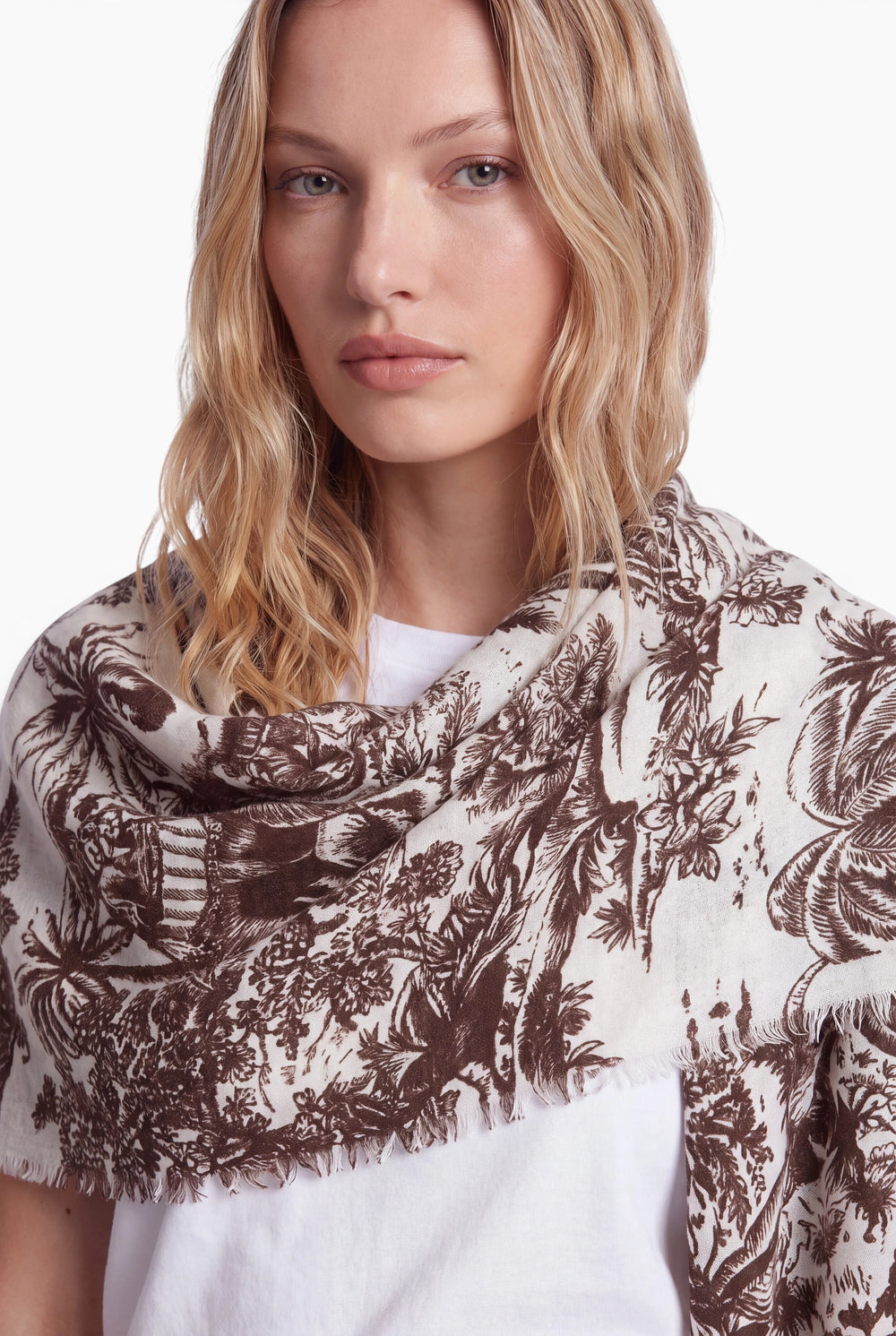 Kaschmir Schal Elephant Dark Brown