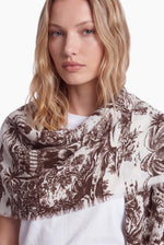 Kaschmir Schal Elephant Dark Brown