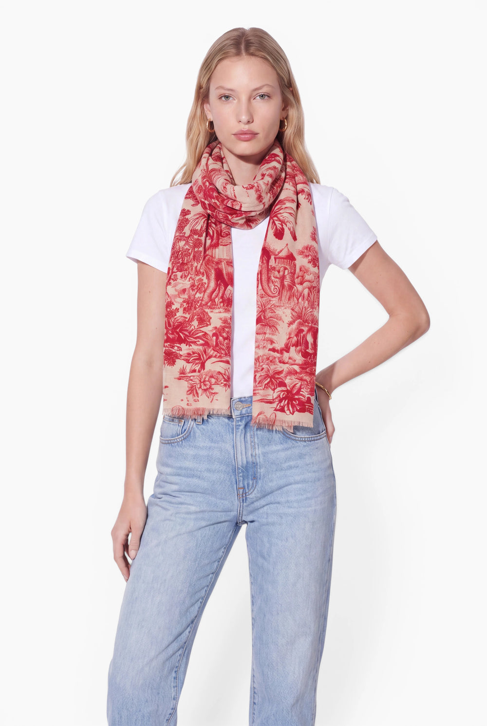 Kaschmir Schal Elephant Pink Lemonade