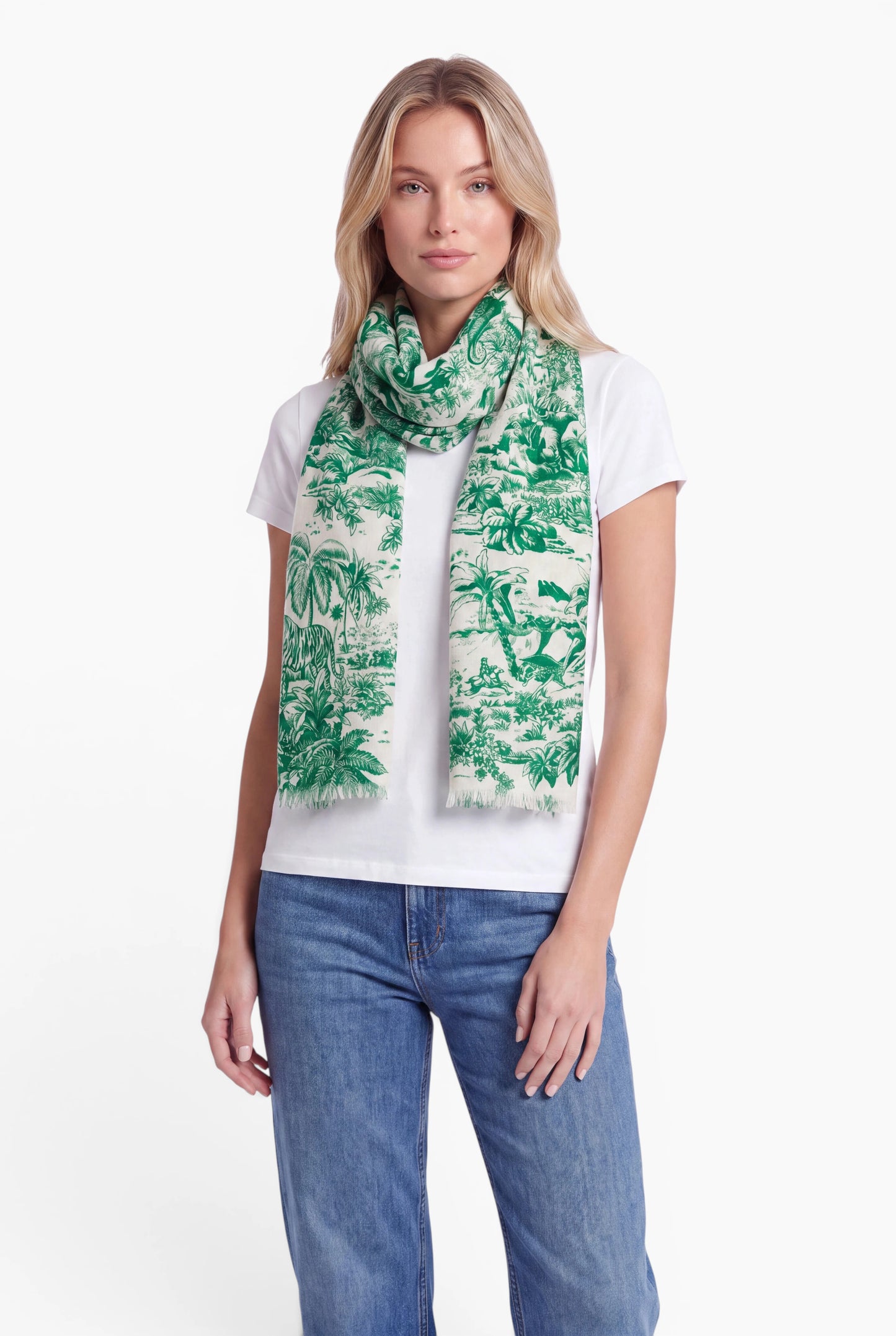 Kaschmir Schal Elephant Vibrant Green