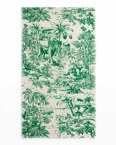 Kaschmir Schal Elephant Vibrant Green