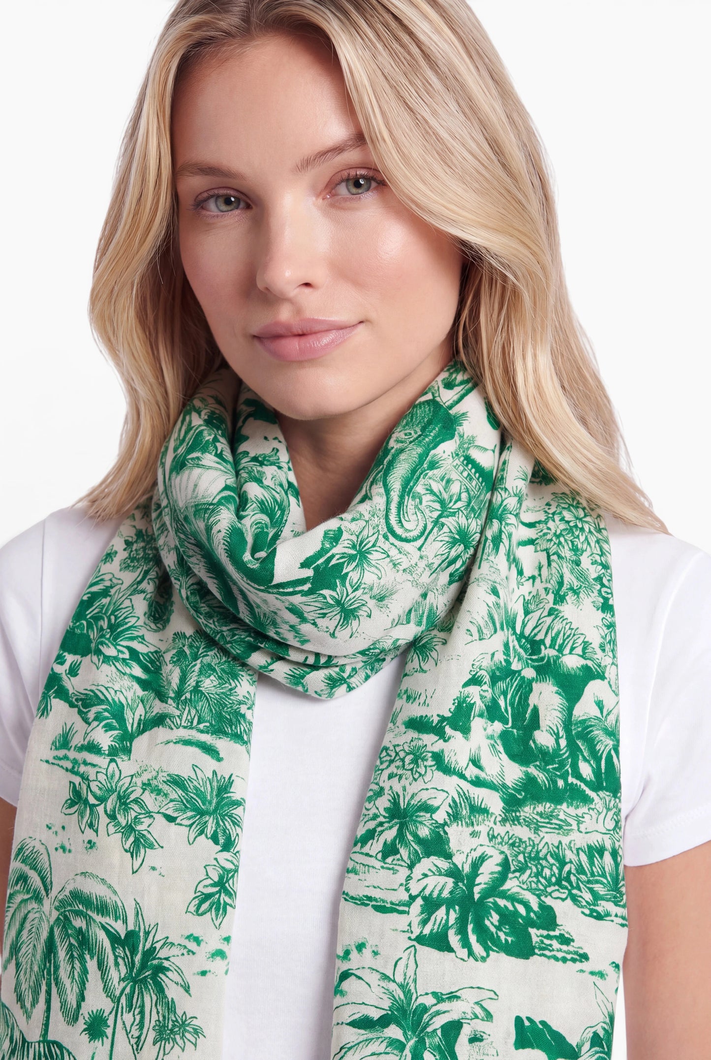 Kaschmir Schal Elephant Vibrant Green
