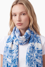 Kaschmir Schal Elephant Light Blue
