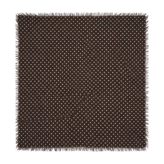 Bandana Dot Espresso/White
