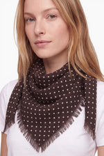 Bandana Dot Espresso/White