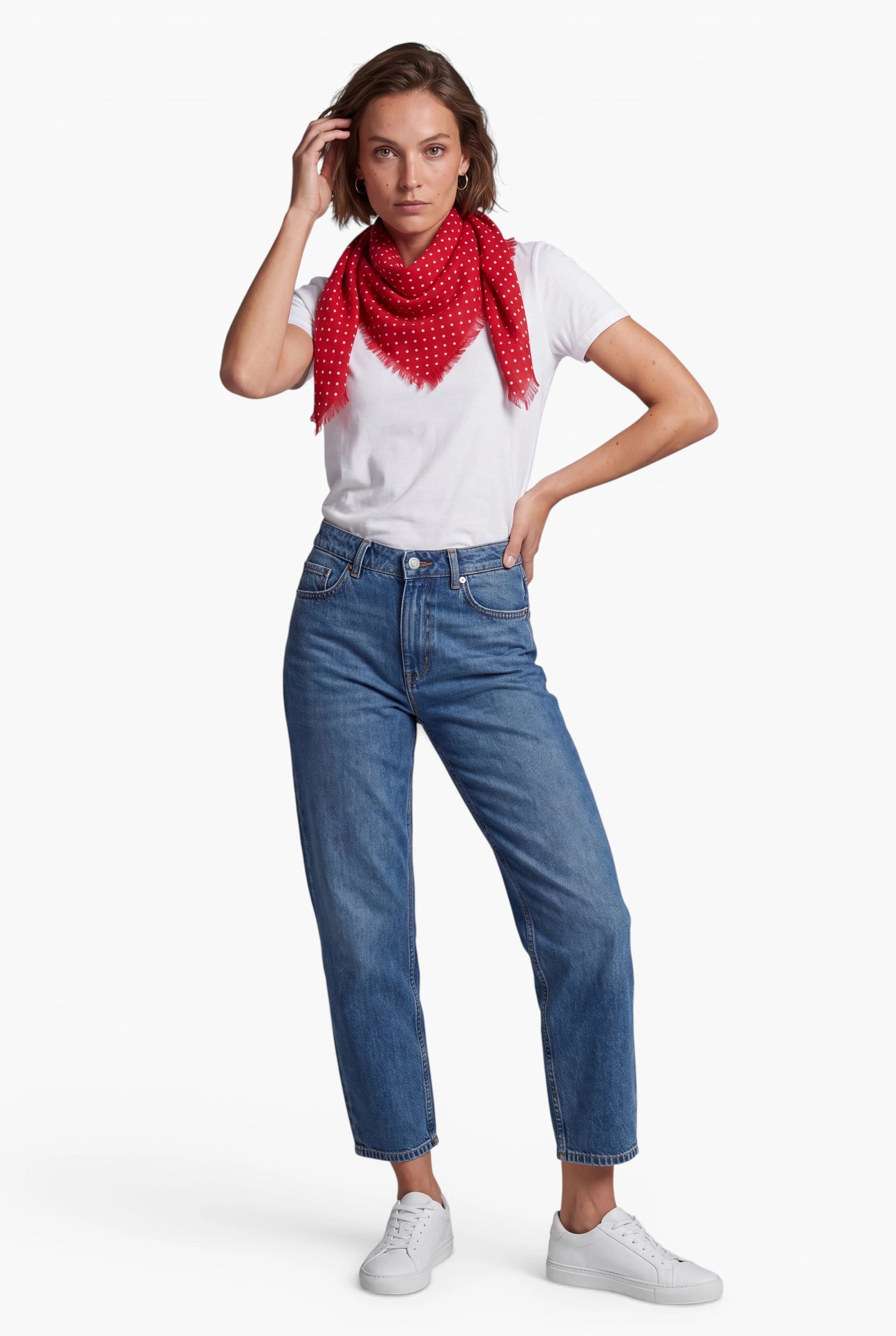 Bandana Dot Adrenaline Rush/White