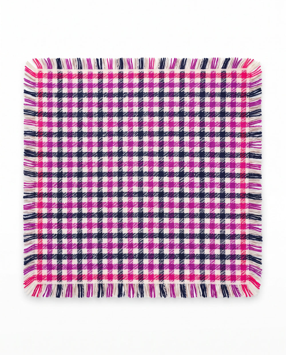 Kaschmir Tuch Pink kariert