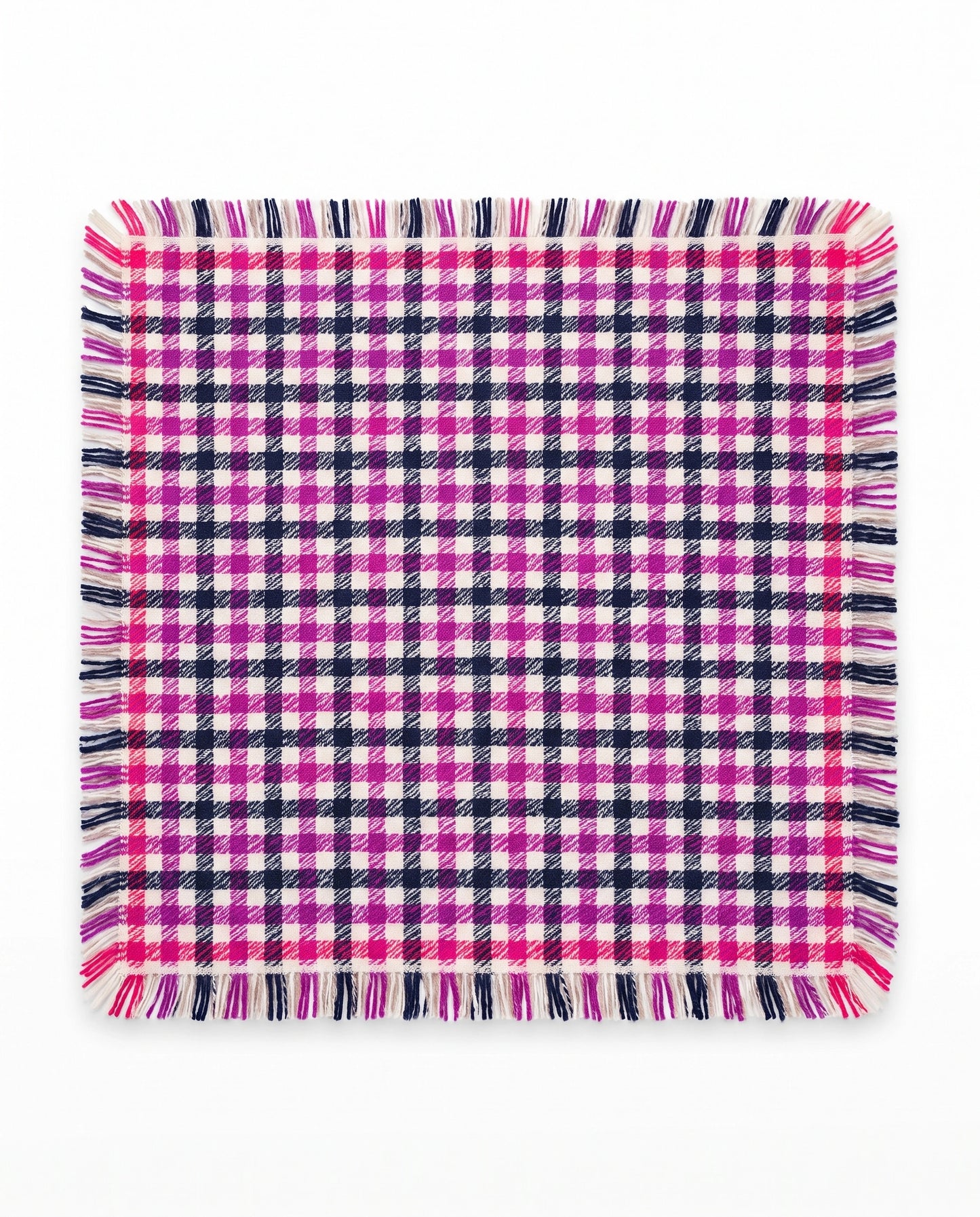 Kaschmir Tuch Pink kariert