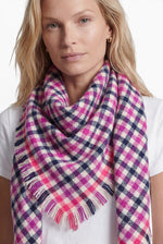 Kaschmir Tuch Pink kariert