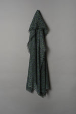 Kaschmir Schal Leo Green & Navy