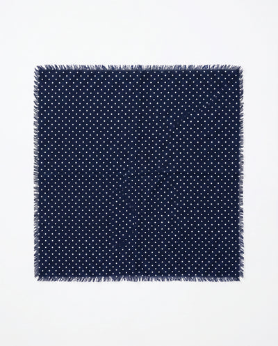 Bandana Dot Navy/White