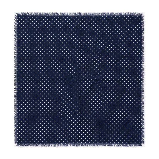 Bandana Dot Navy/White