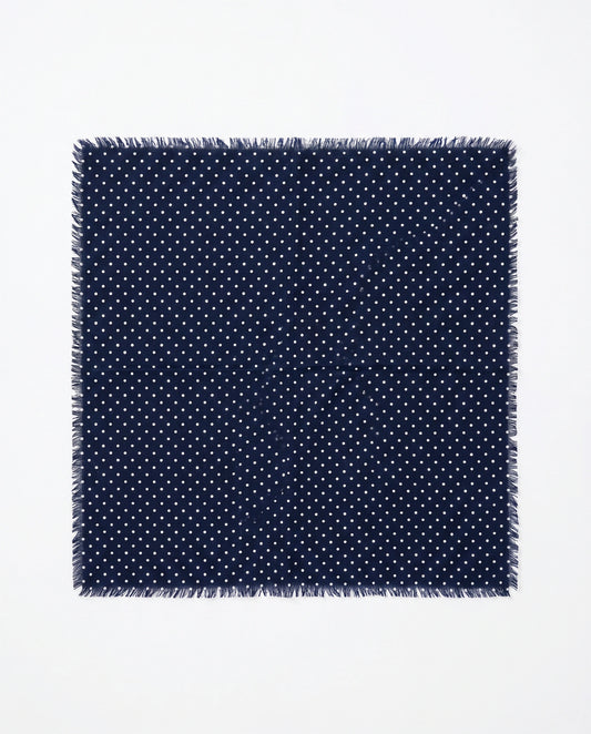 Bandana Dot Navy/White