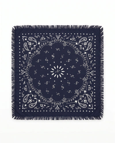 Bandana Paisley Navy/White