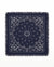 Kaschmir Tuch mit Paisley Print Navy mit weiss