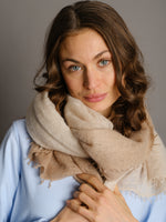 Cashmere scarf Shaded Natural