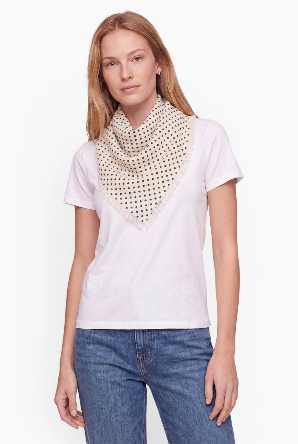 Bandana Dot Ecru/Black