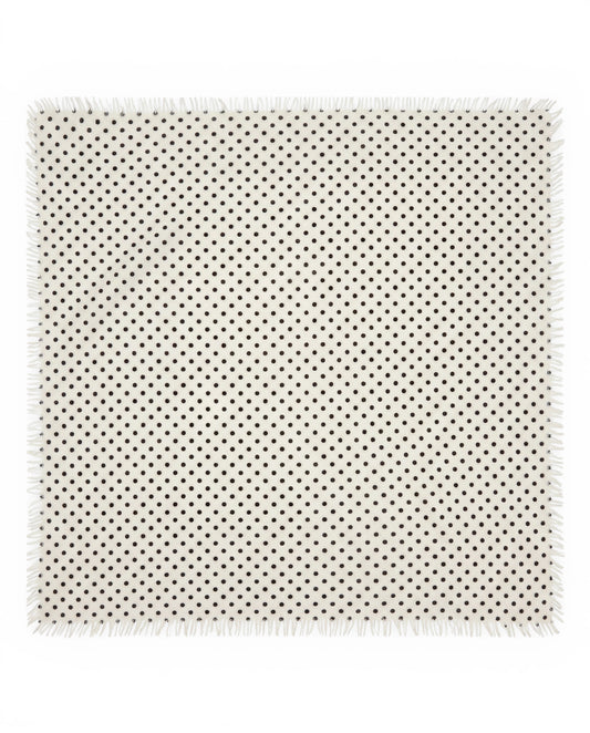 Bandana Dot Ecru/Black