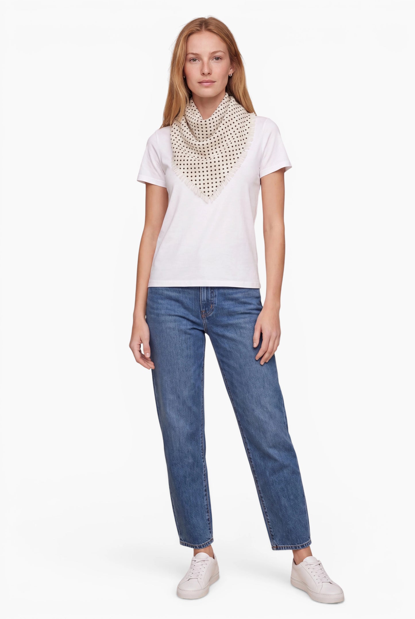 Bandana Dot Ecru/Black