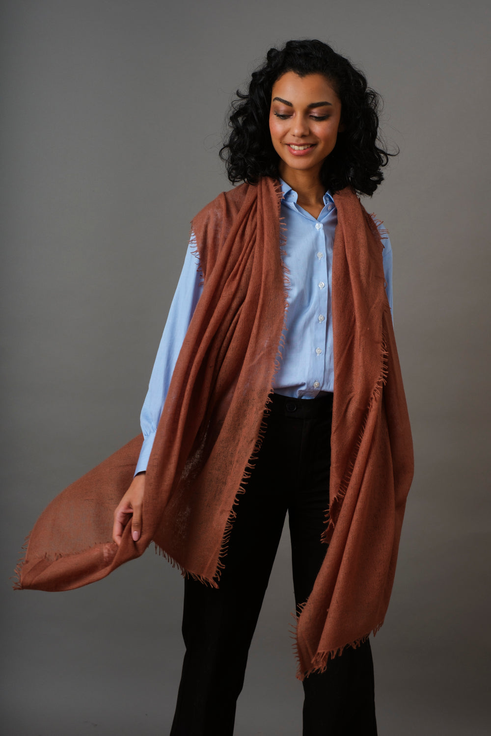 Rawhide cashmere scarf