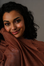 Rawhide cashmere scarf