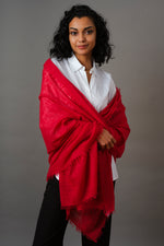 Cashmere scarf Tango Red