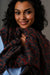 Cashmere scarf Leo Rio Red & Navy