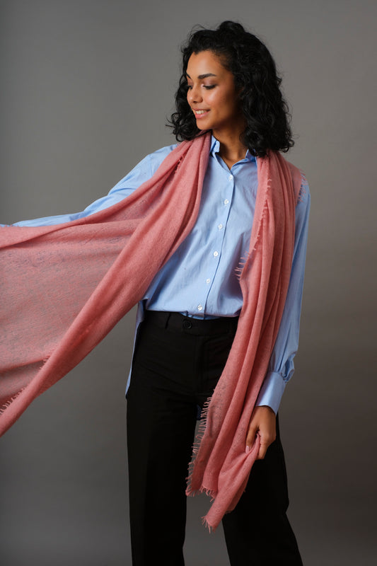 Cashmere scarf Bridal Rose
