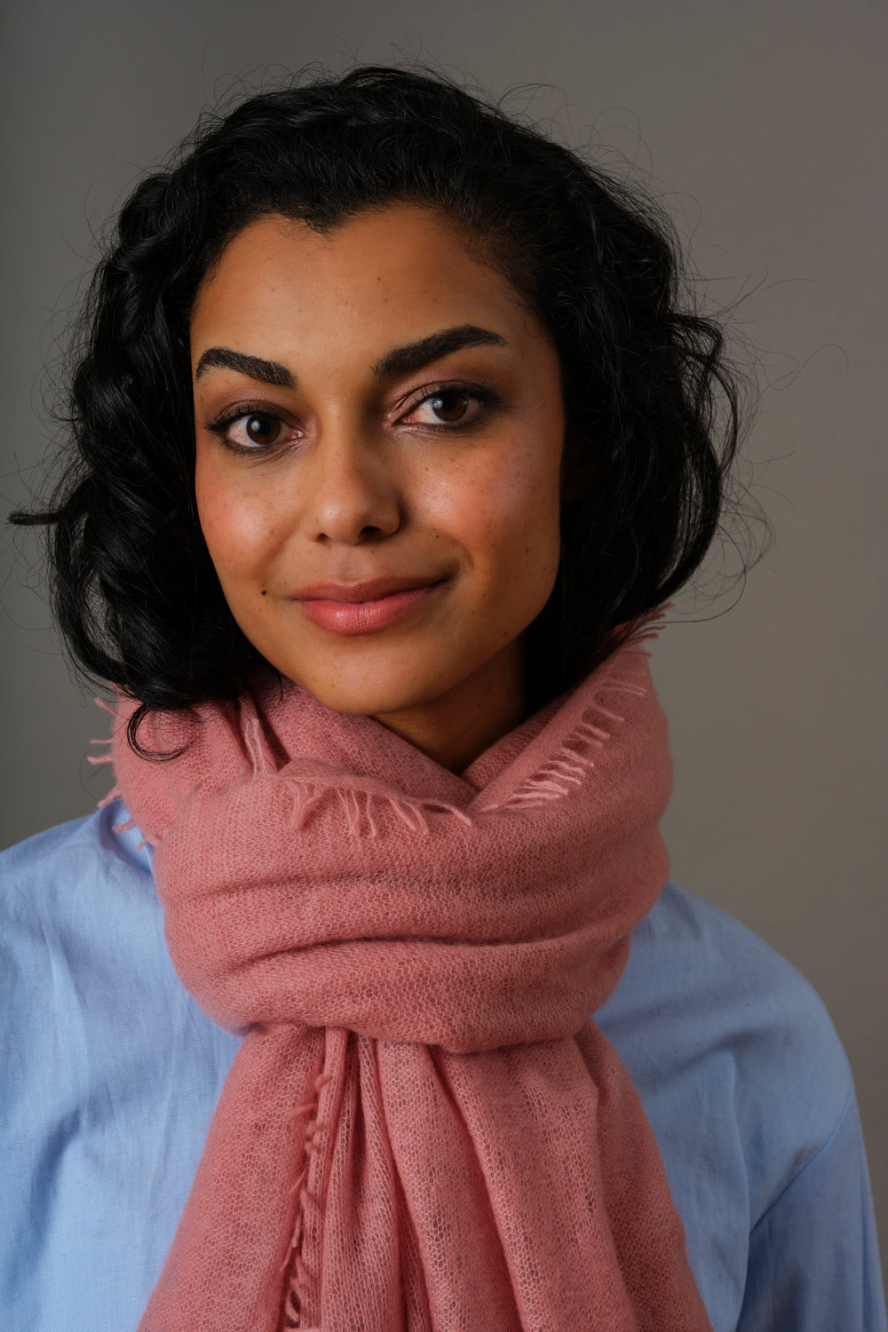 Cashmere scarf Bridal Rose