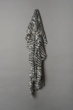 Cashmere scarf zebra camel