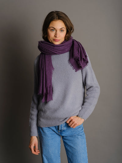 Cashmere scarf Blackberry Cordial