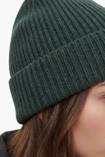 Kaschmir Mütze Dark Olive