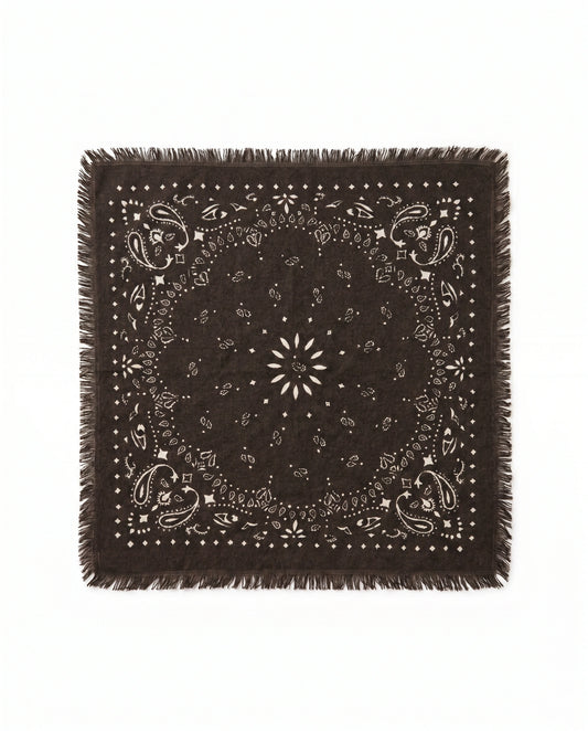 Bandana Paisley Espresso/White