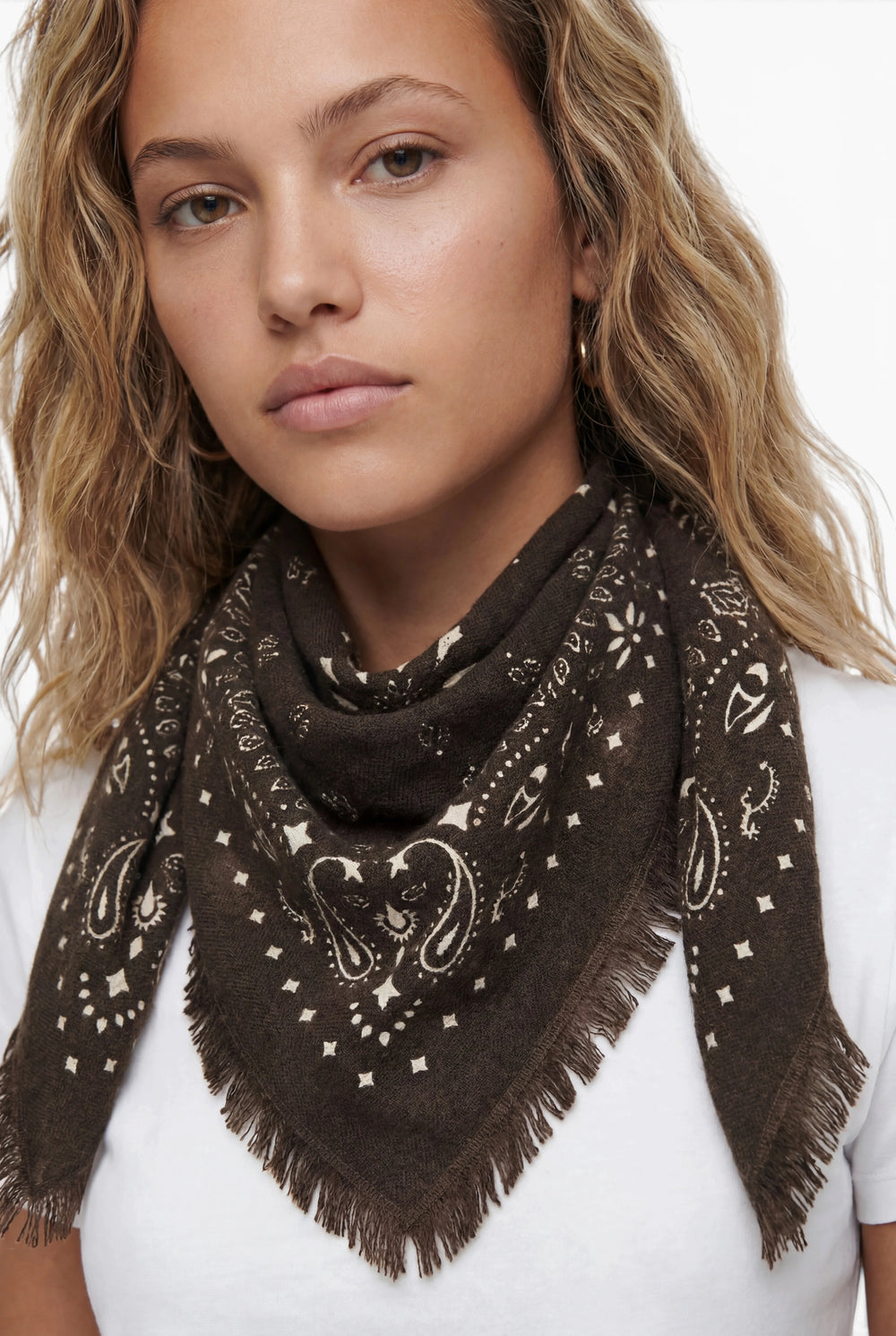 Bandana Paisley Espresso/White